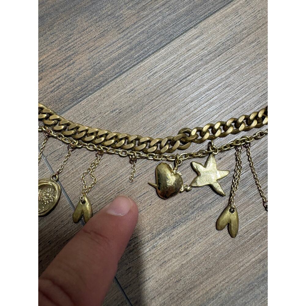 Alemais Gold Tesori Charm Bracelet Chunky Chain Nano Plated Brass - Picture 6 of 10